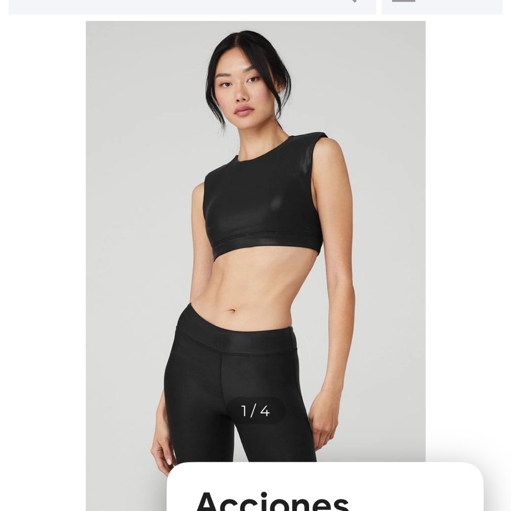 ALO Yoga Black Crop Top